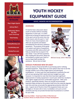 Youth Hockey Equipment Guide Page 2