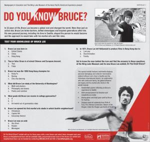 TEST YOUR KNOWLEDGE of BRUCE LEE Bruce Stares Down His Opponent in “Enter the Dragon” TM & (C) Bruce Lee Enterprises, LLC