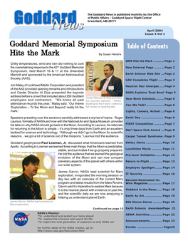Goddard Memorial Symposium Hits the Mark