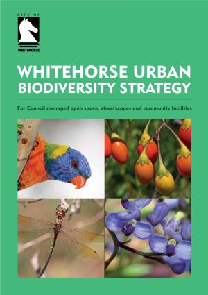 Whitehorse Urban Biodiversity Strategy