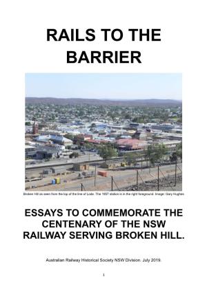 The Railway Line to Broken Hill