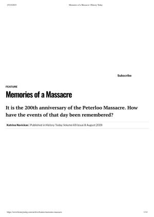 Memories of a Massacre | History Today