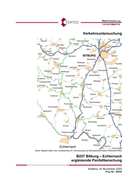 B257 Bitburg – Echternach Ergänzende Panfallberechung