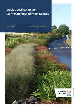 Media Specification for Stormwater Bioretention Devices