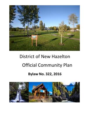 District of New Hazelton Official Community Plan