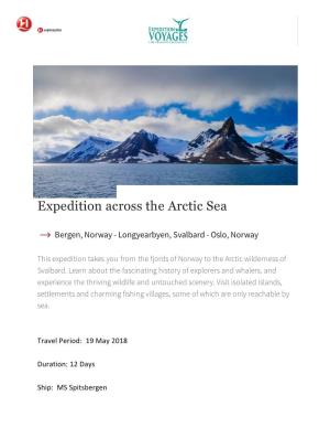 Expedition Across the Arctic Sea