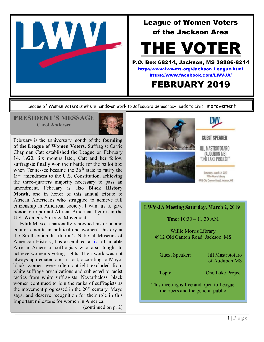 The Voter February 2019