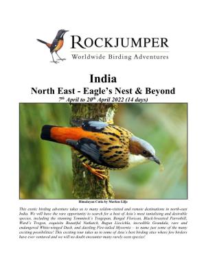 North East - Eagle’S Nest & Beyond 7Th April to 20Th April 2022 (14 Days)