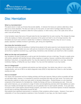 Disc Herniation