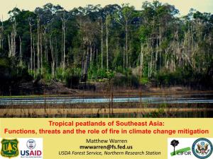 Tropical Peatlands of Southeast Asia