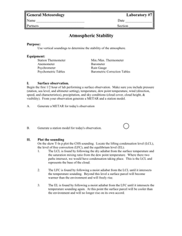 Atmospheric Stability