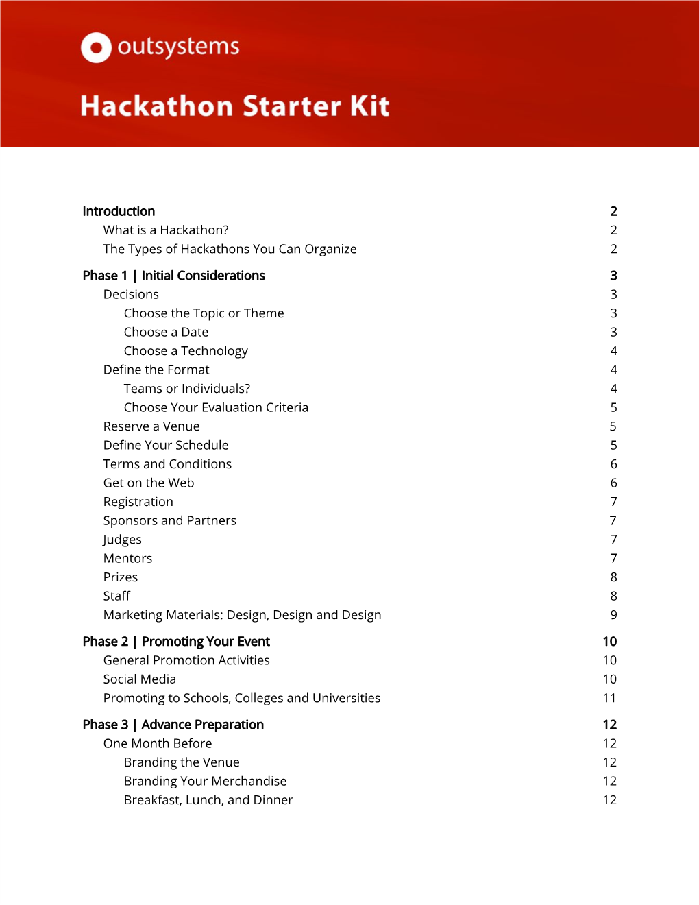 Introduction 2 What Is a Hackathon? 2 the Types of Hackathons You Can Organize 2