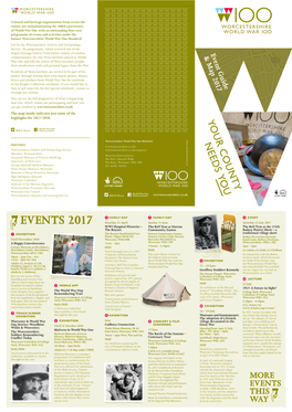 2017 Events Leaflet