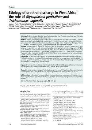 The Role of Mycoplasma Genitalium and Trichomonas Vaginalis