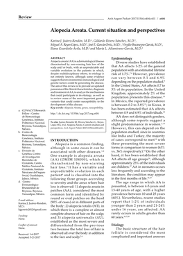 Alopecia Areata. Current Situation and Perspectives