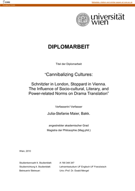 Cannibalizing Cultures