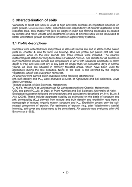 3 Characterisation of Soils