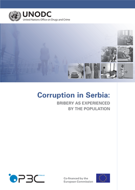 Corruption in Serbia: BRIBERY AS EXPERIENCED by the POPULATION