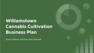 Williamstown Cannabis Cultivation Business Plan