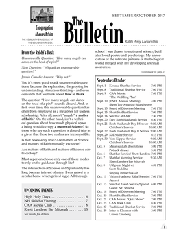 October 2017 Bulletin