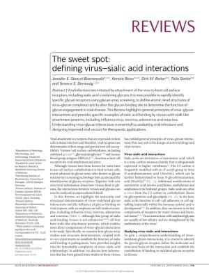 Defining Virus–Sialic Acid Interactions