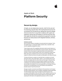 Platform Security