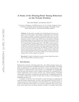 A Study of the Floating-Point Tuning Behaviour on the N-Body Problem