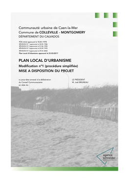 Plan Local D'urbanisme Approuvé Le 23.03/2017