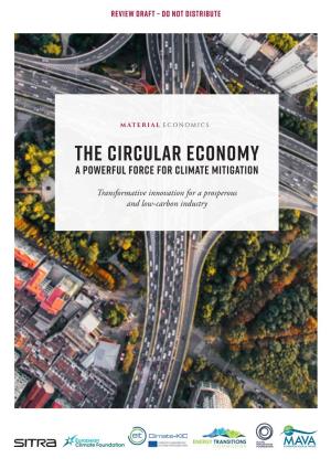 The Circular Economy a Powerful Force for Climate Mitigation