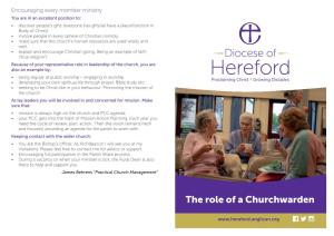 The Role of a Churchwarden