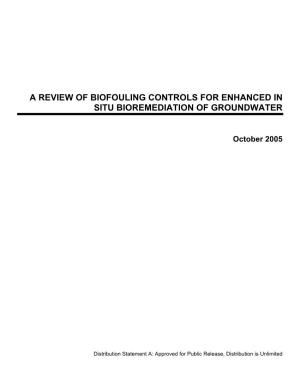 A Review of Biofouling Controls for Enhanced in Situ Bioremediation of Groundwater