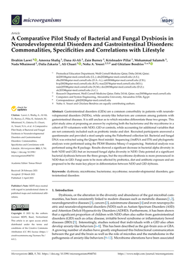 A Comparative Pilot Study of Bacterial and Fungal Dysbiosis In