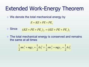 Extended Work-Energy Theorem
