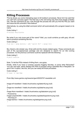Killing Processes This Tip Shows You Some Interesting Ways to Kill Stubborn Processes