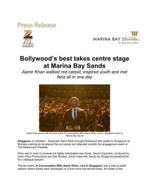 Bollywood's Best Takes Centre Stage at Marina Bay Sands