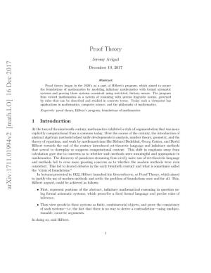 Proof Theory Can Be Viewed As the General Study of Formal Deductive Systems