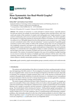 How Symmetric Are Real-World Graphs? a Large-Scale Study