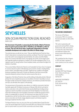 Seychelles Marine Spatial Plan Initiative