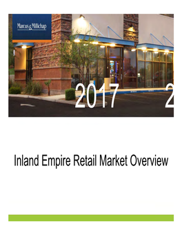 Inland Empire Retail Market Overview U.S