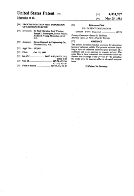 United States Patent (19) 11) 4,331,707 Muruska Et Al