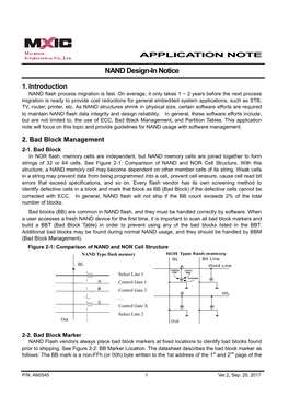 NAND Design-In Notice