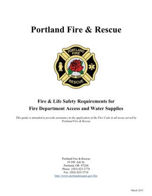 Fire & Life Safety Requirements for Fire Department Access and Water