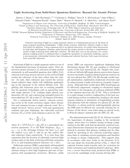 Light Scattering from Solid-State Quantum Emitters: Beyond the Atomic Picture