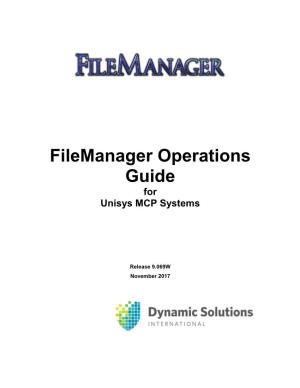 File Manager Manual