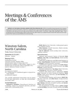 Meetings & Conferences of The