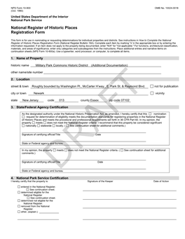 National Register of Historic Places Registration Form