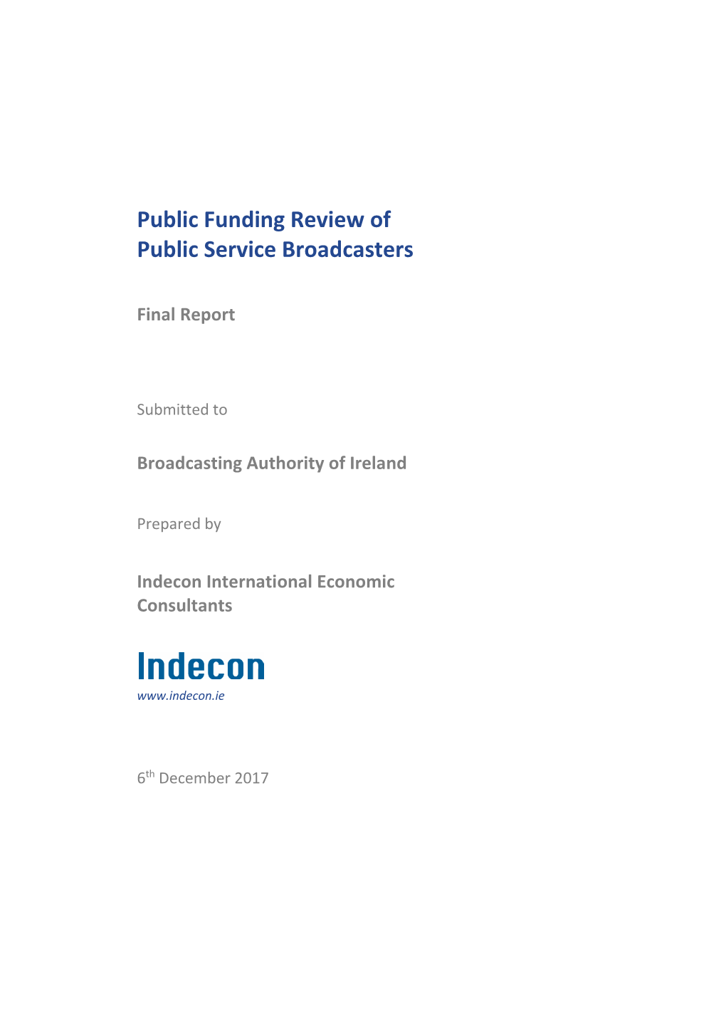 Annual Review of Public Funding 2016