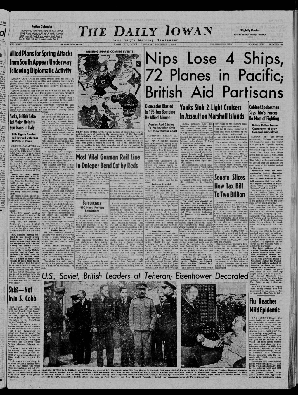 Daily Iowan (Iowa City, Iowa), 1943-12-09