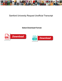Samford University Request Unofficial Transcript