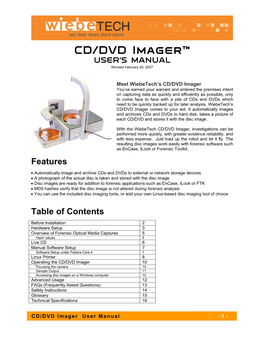 CD/DVD Imager User's Manual